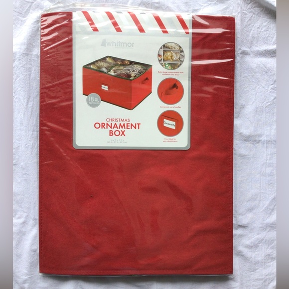 Whitmor Other - NEW!  Ornament storage box